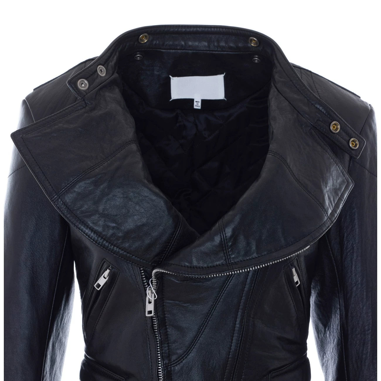 Maison Margiela Women's Leather Jacket in Black