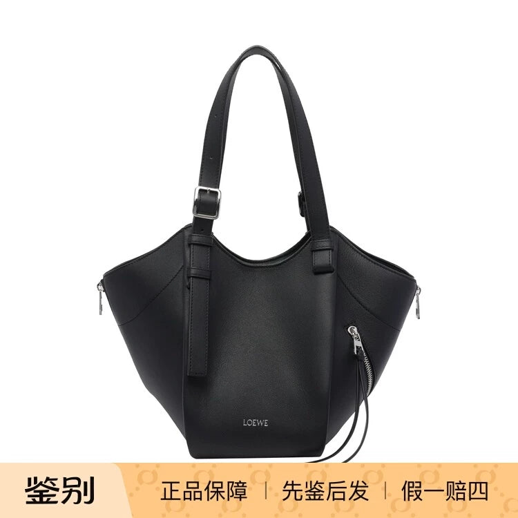 Loewe Women's Hammock Flip Bag in Black