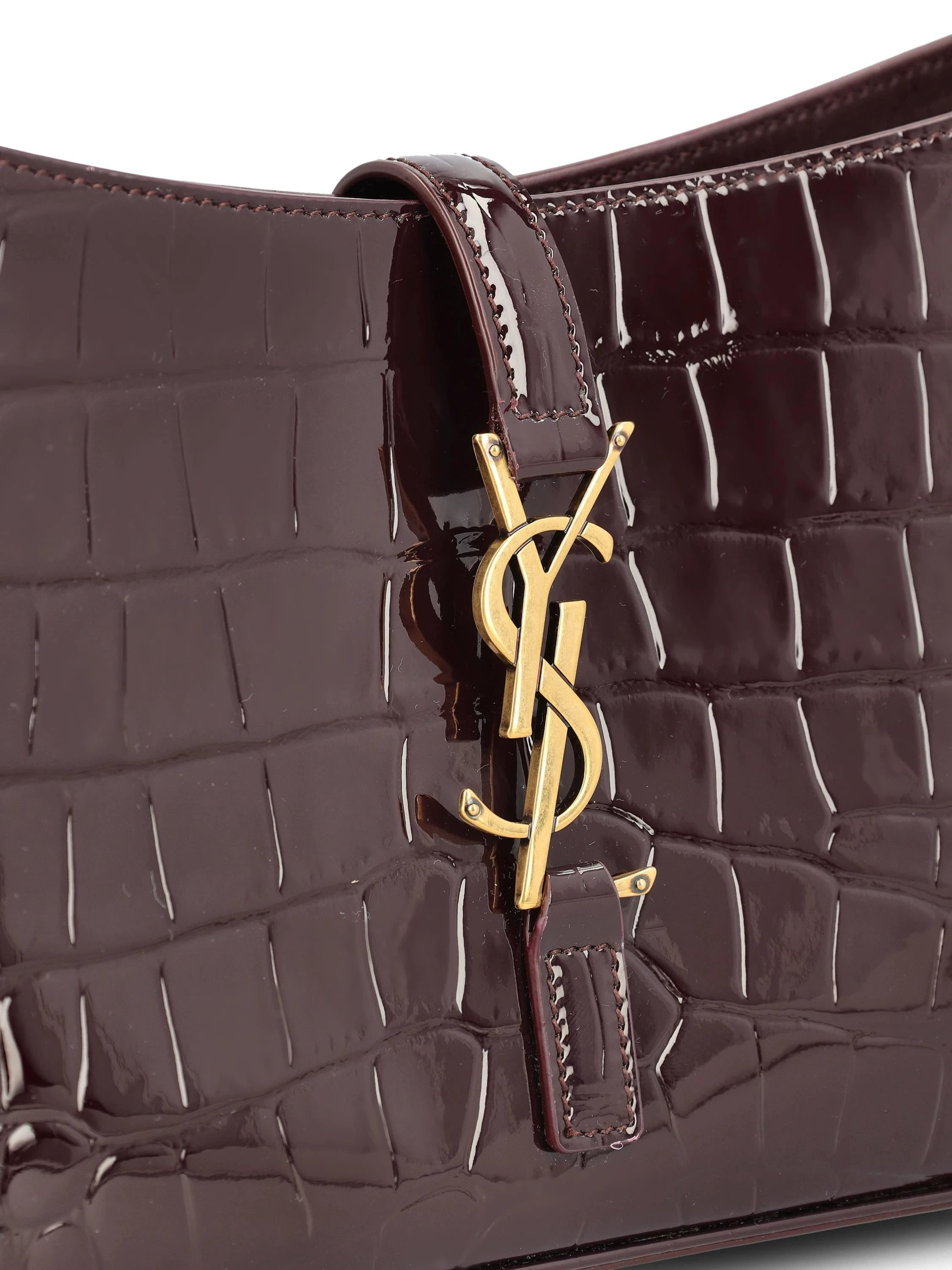 Saint Laurent Women's YSL Le 5a7 Mini Bag in Purple