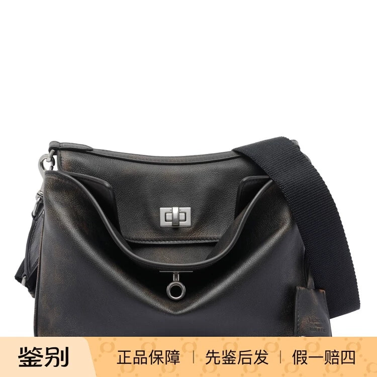 Balenciaga Men's Rodeo Small Shoulder Bag in Brown