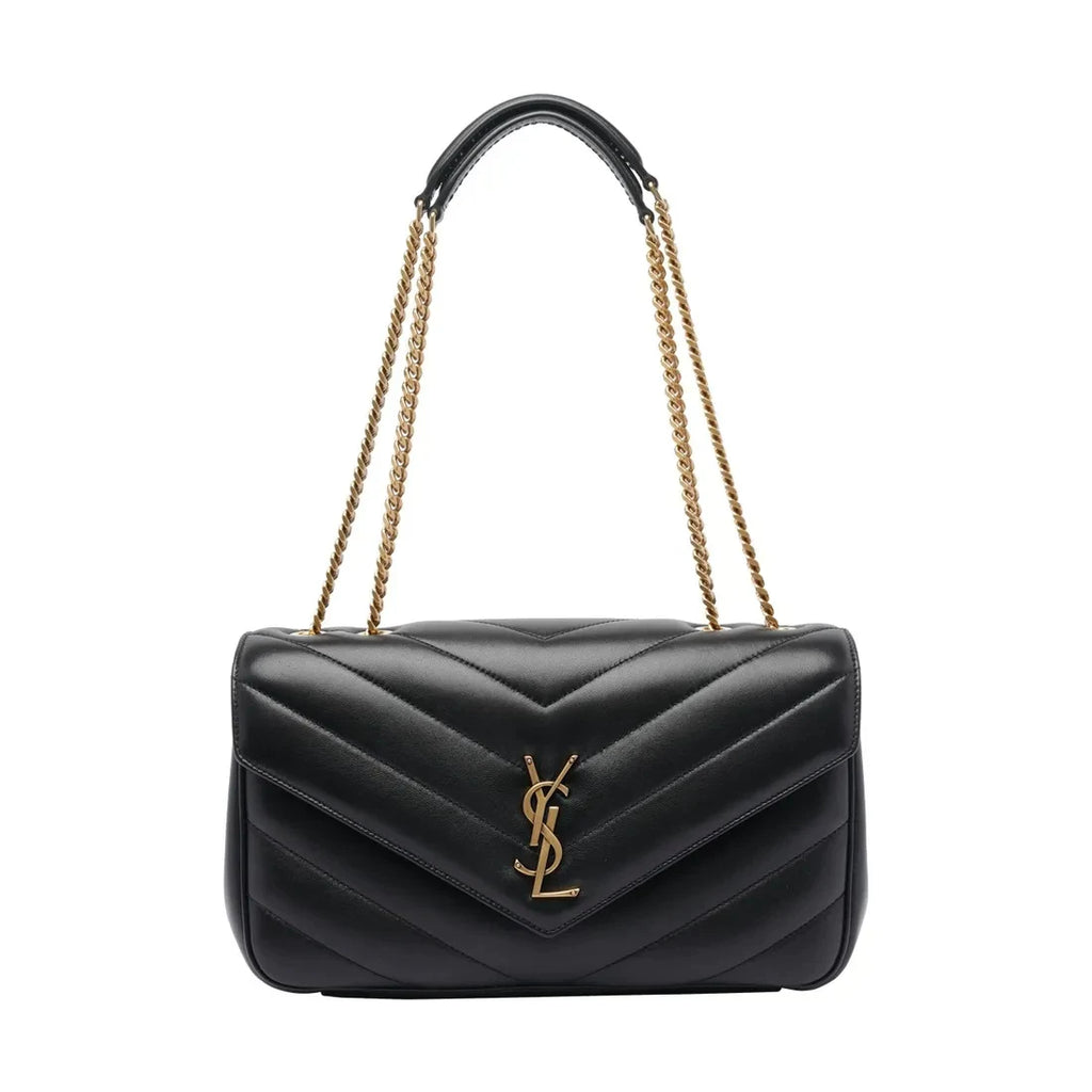 Saint Laurent YSL Loulou Medium Bag in Black