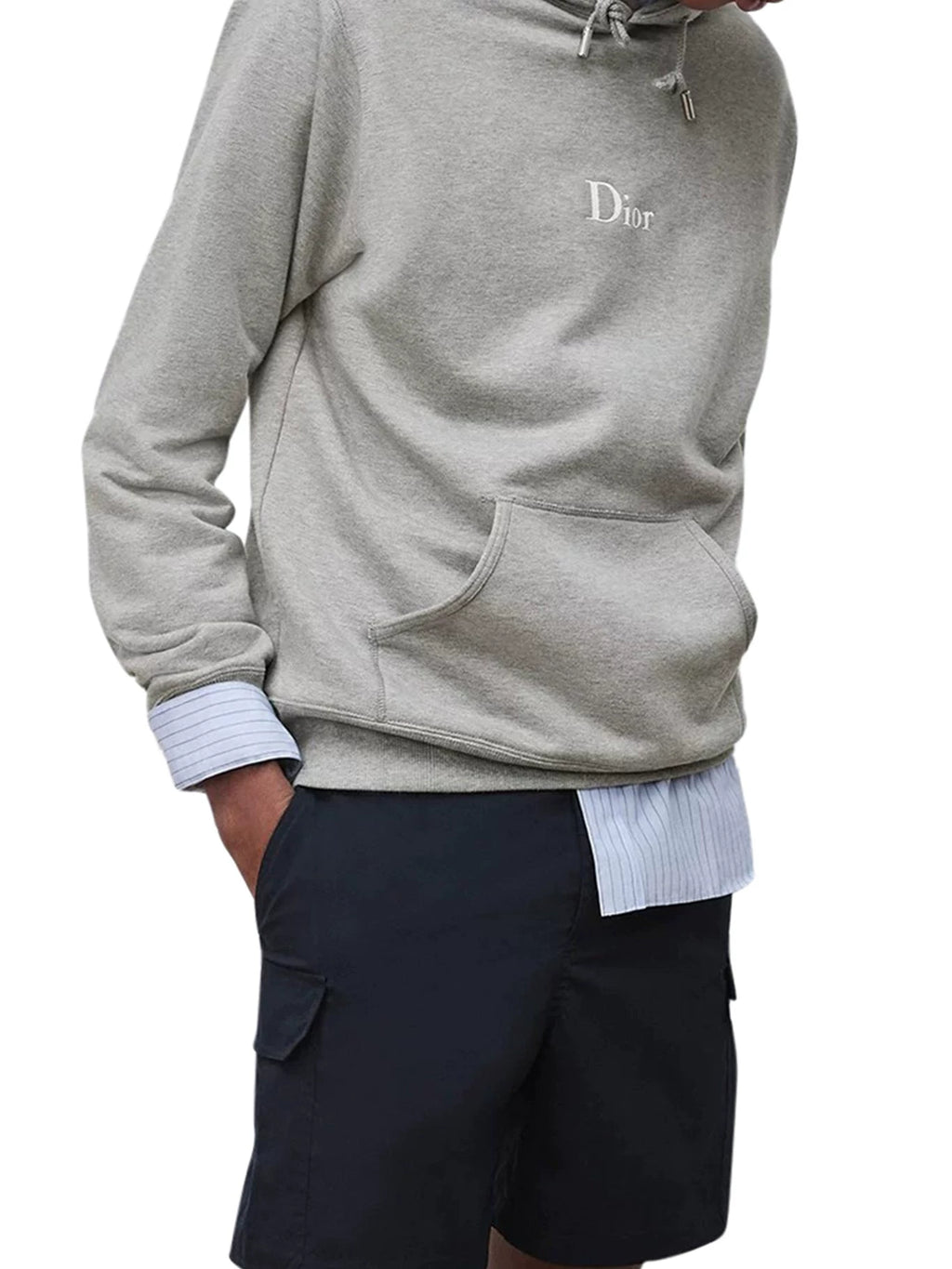 Dior Men's Hoodie in Grey