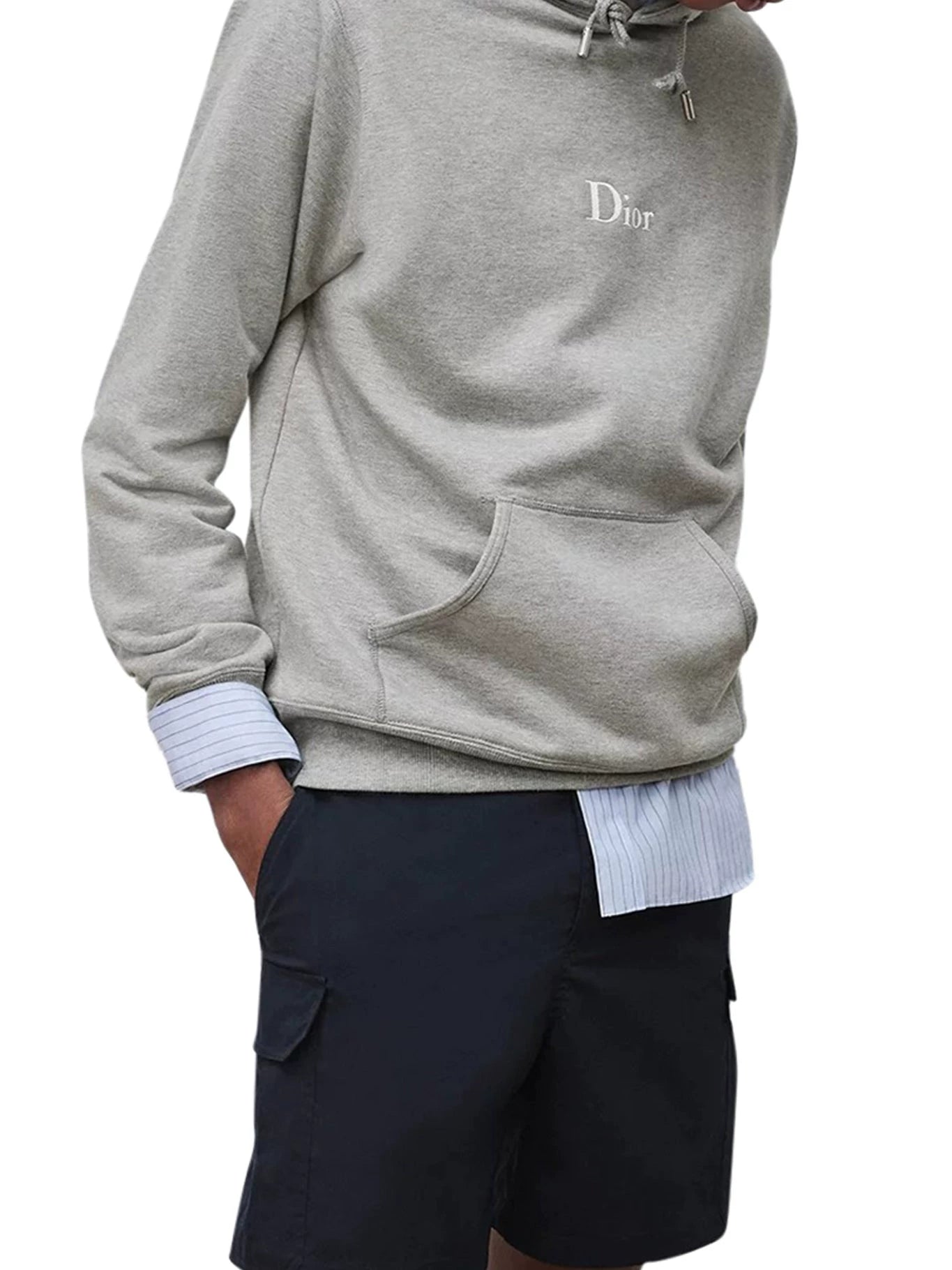 Dior Men's Hoodie in Grey