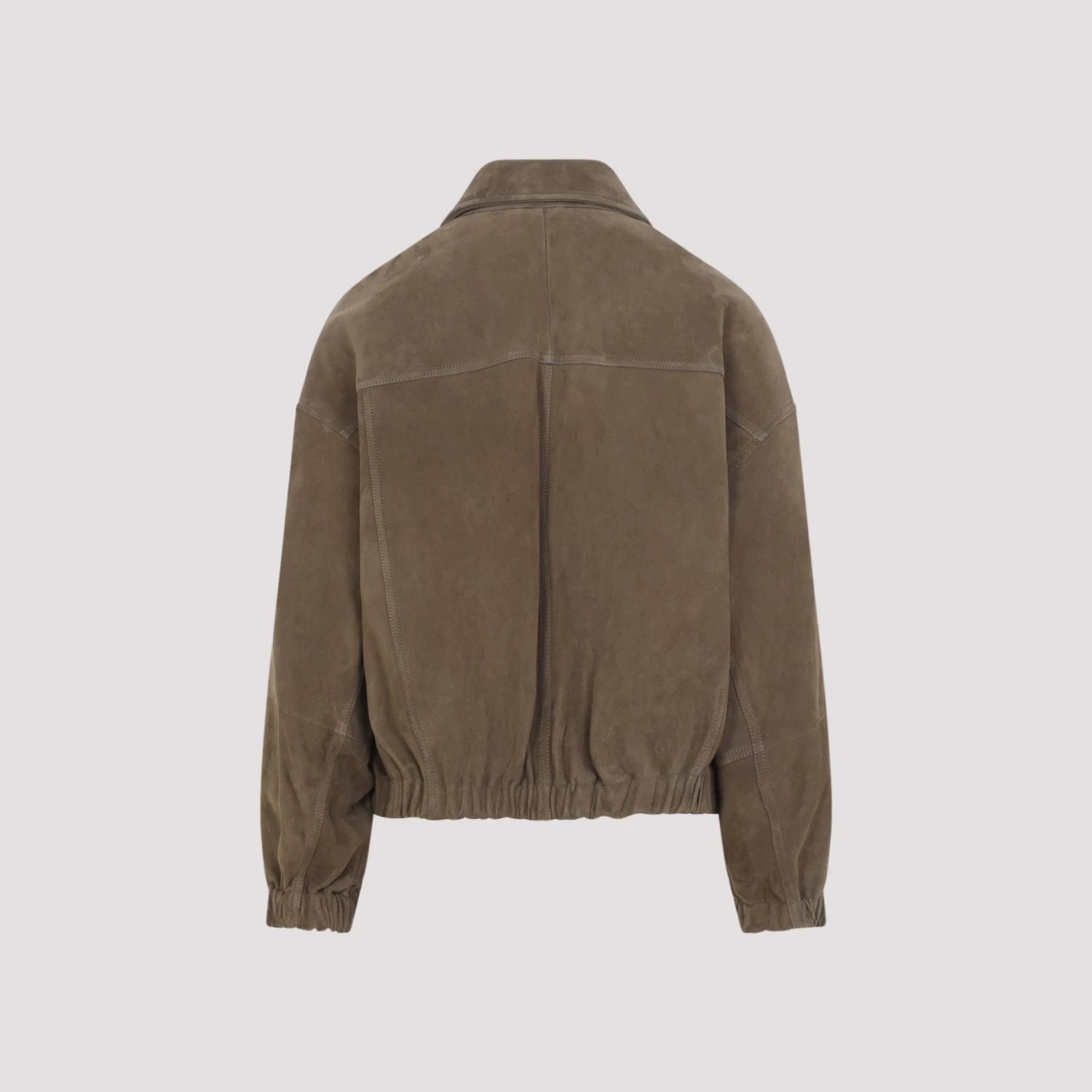 Brunello Cucinelli Women's Leather Jacket in Brown