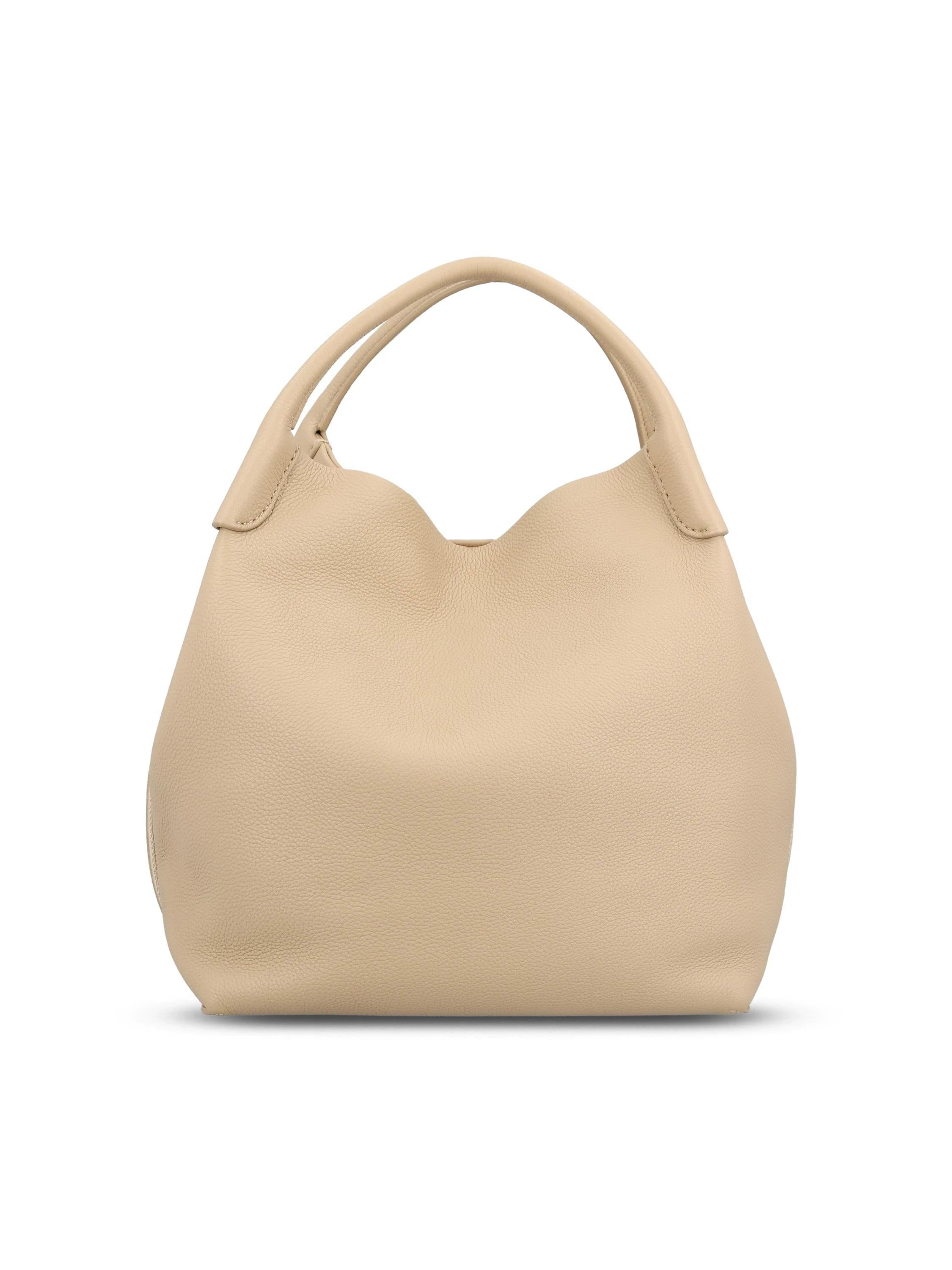 Loro Piana Women's Bale Large Shoulder Bag in Beige