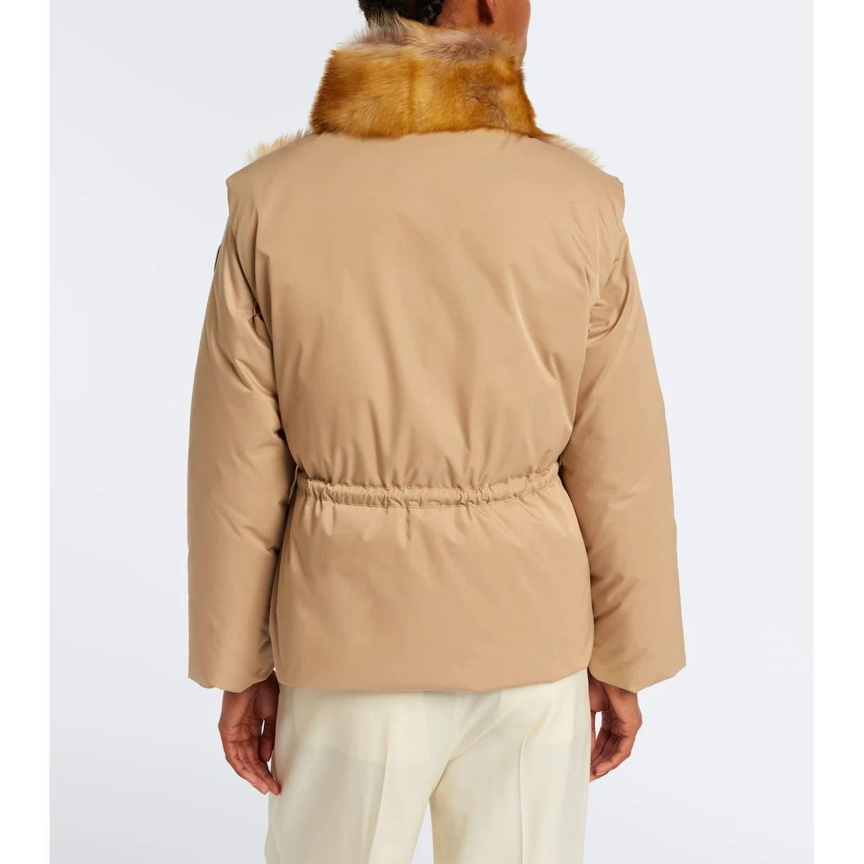 Moncler Women's Blaireau Down Jacket in Beige
