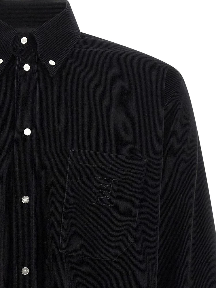 Fendi Men's Shirt in Black