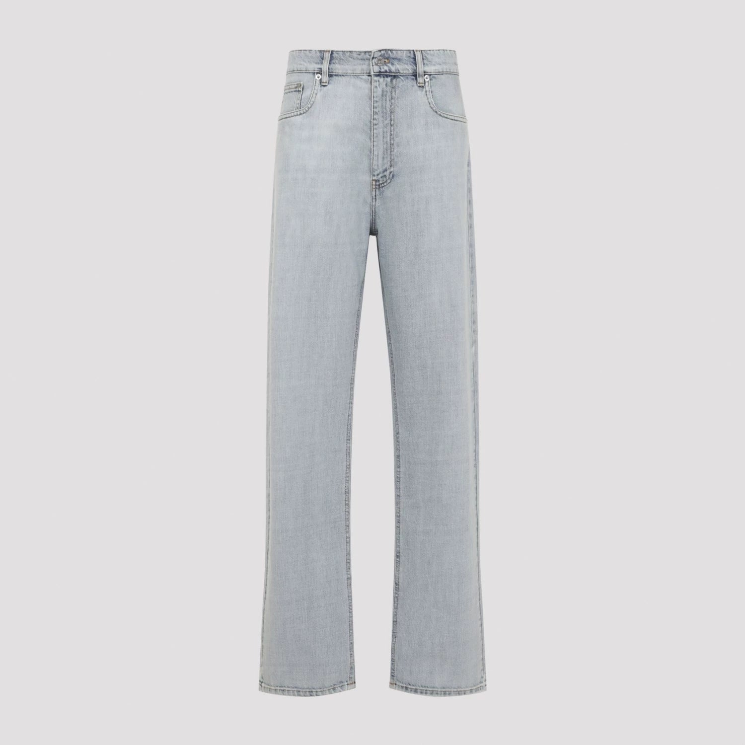 Miu Miu Women's Logo Jeans in Light Blue