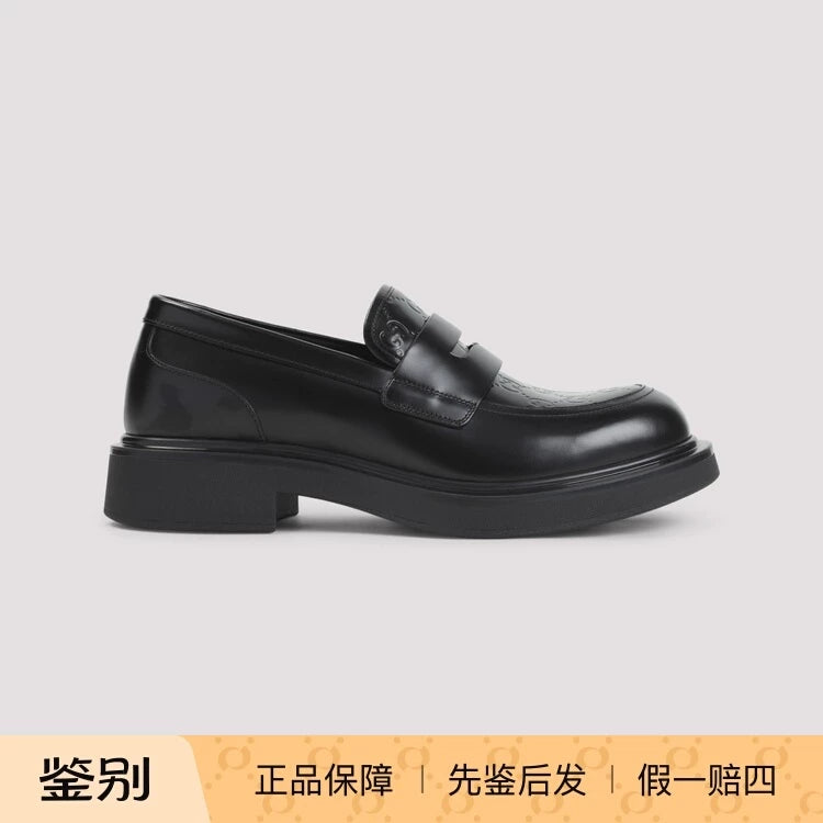 Gucci Men's Enki GG Loafers in Black