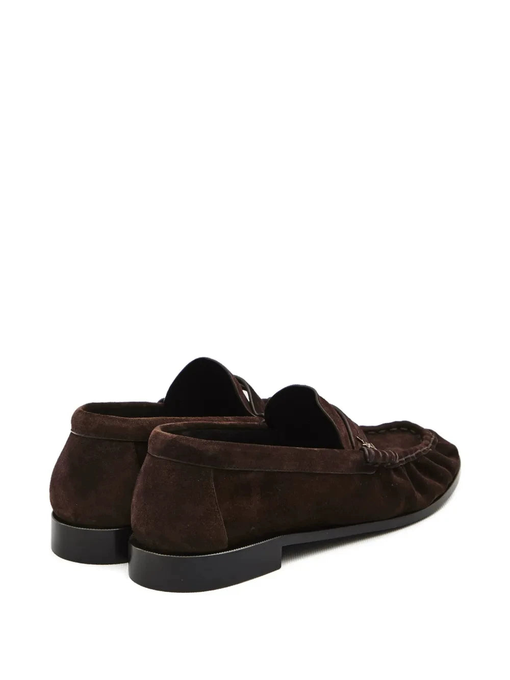 Saint Laurent Men's Le Loafers YSL Loafers in Dark Brown