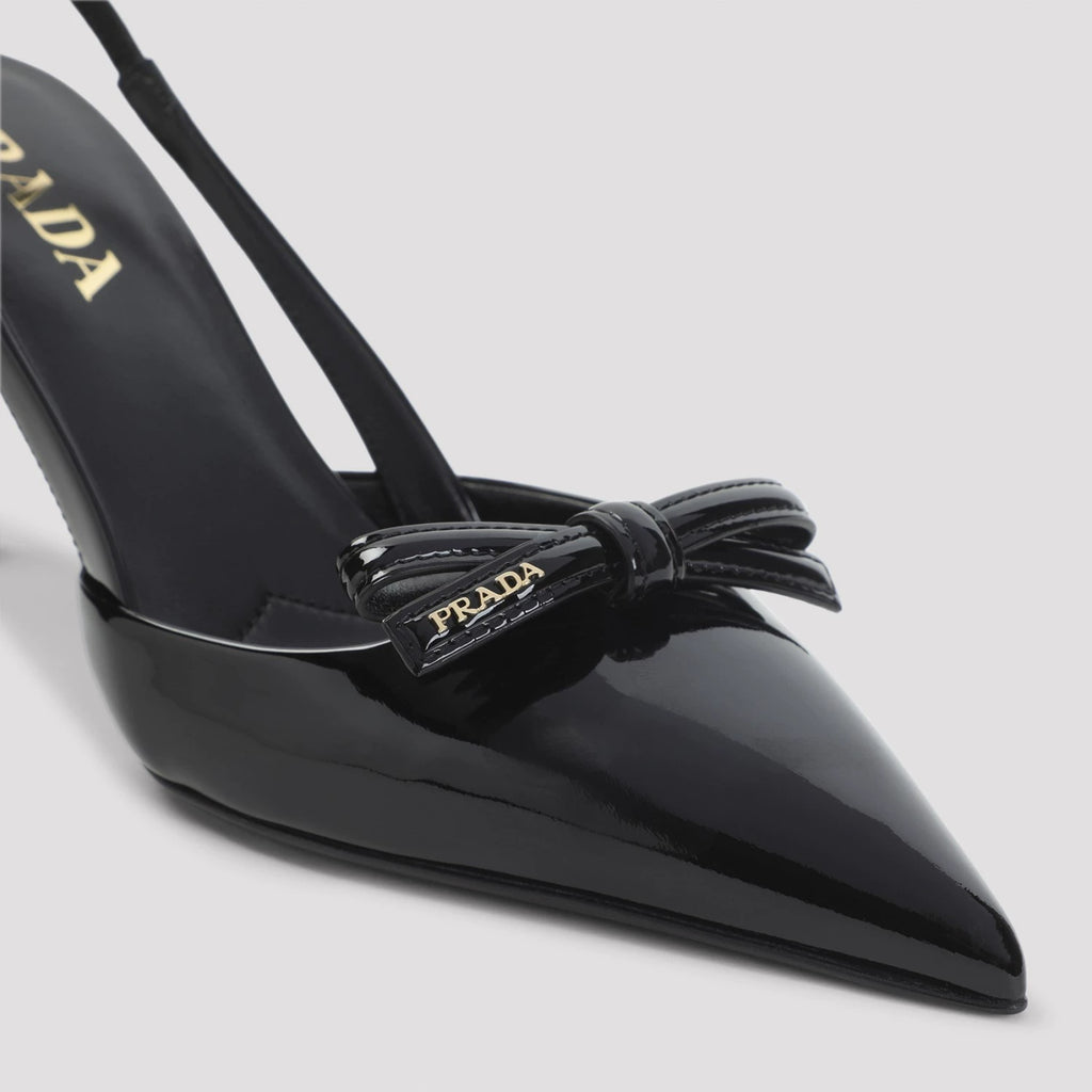 Prada Women's Slingback Heels in Black