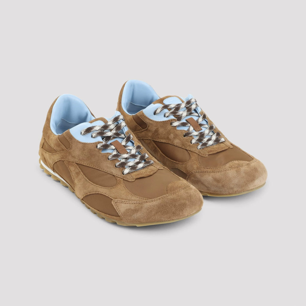 Bottega Veneta Men's Flash Orbit Sneakers in Brown