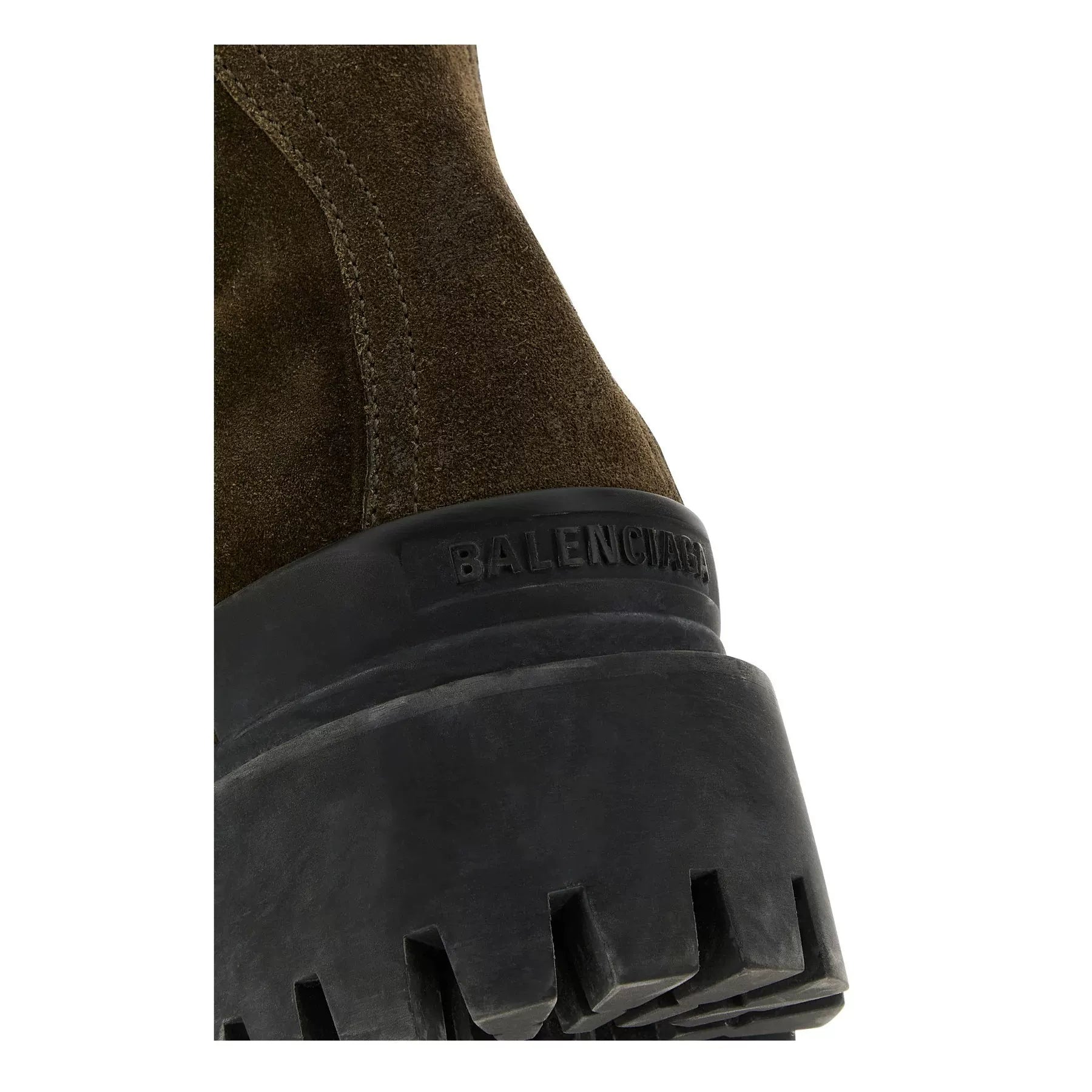 Balenciaga Men's Strike Boots in Brown
