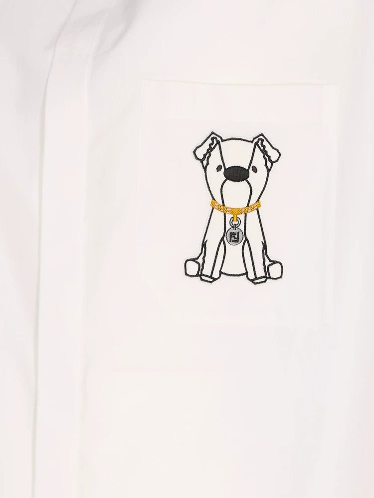Fendi Men's Ito Shirt in White