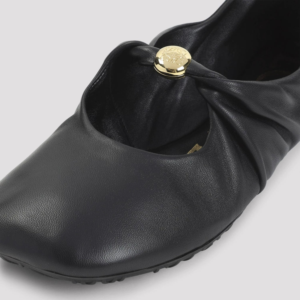Loewe Women's Pebble Soft Shoes in Black