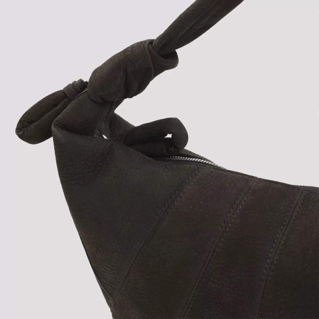 LEMAIRE Women's Fortune Croissant Crossbody Bag in Dark Brown