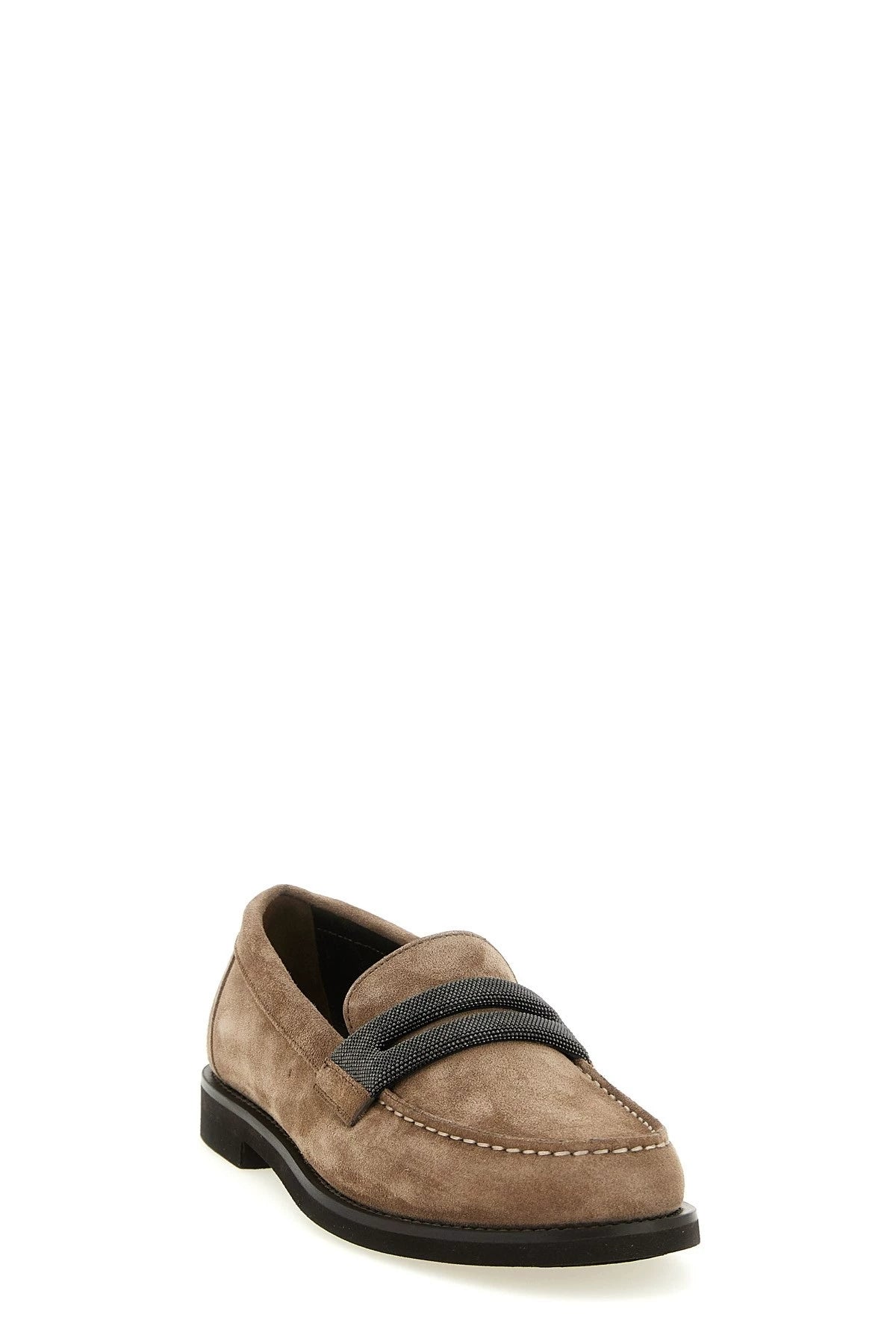 Brunello Cucinelli Women's Loafers in Brown