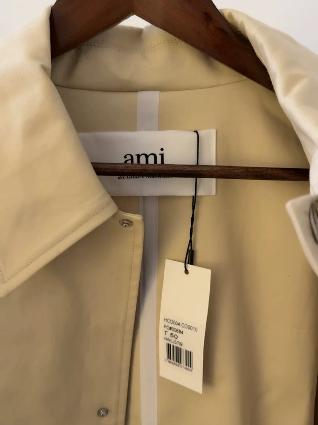Ami Alexandre Mattiussi Men's Ami Paris Trench Coat
