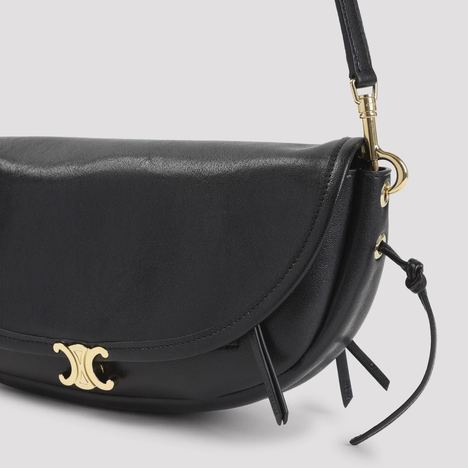 Celine Women's Halfmoon Small Bag in Black