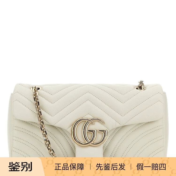 Gucci Women's Gg Marmont Medium Bag in White