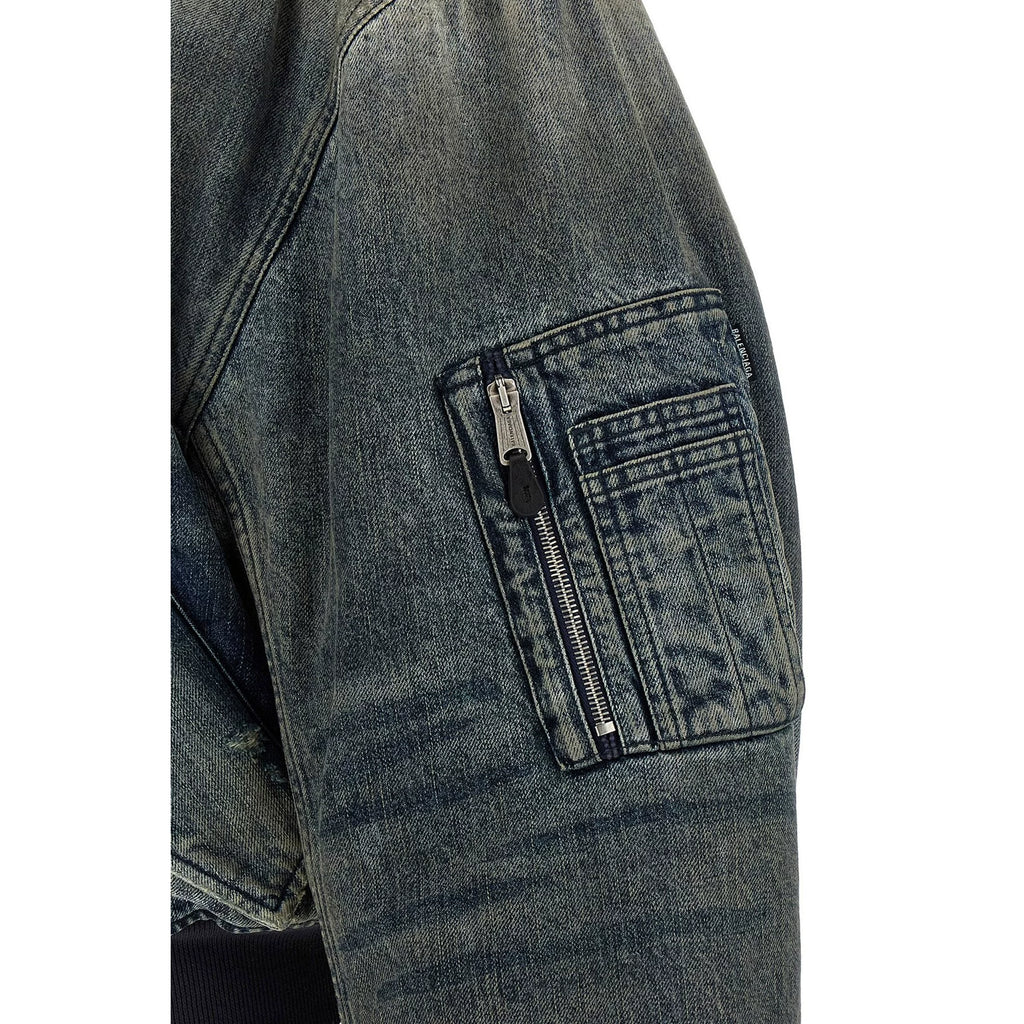 Balenciaga Men's Jacket in Blue
