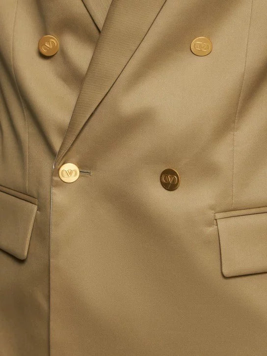 Valentino Men's Coat in Khaki