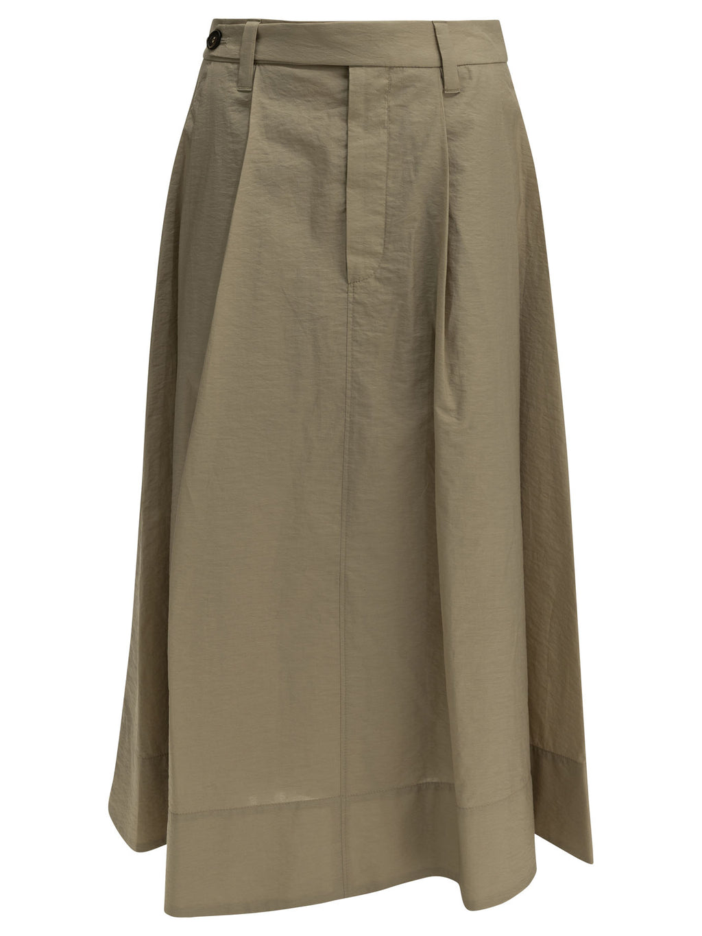 Brunello Cucinelli Women's Sartorial Midi Skirt in Beige