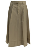 Brunello Cucinelli Women's Sartorial Midi Skirt in Beige