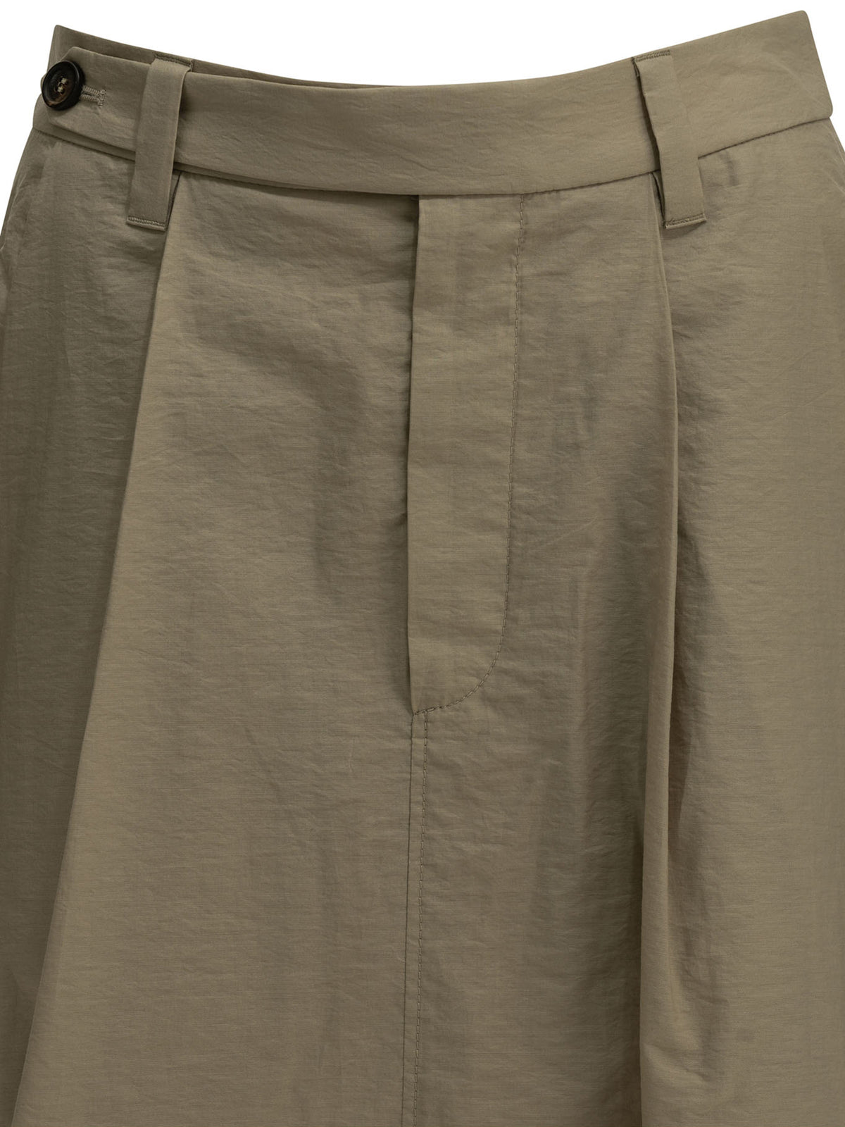 Brunello Cucinelli Women's Sartorial Midi Skirt in Beige