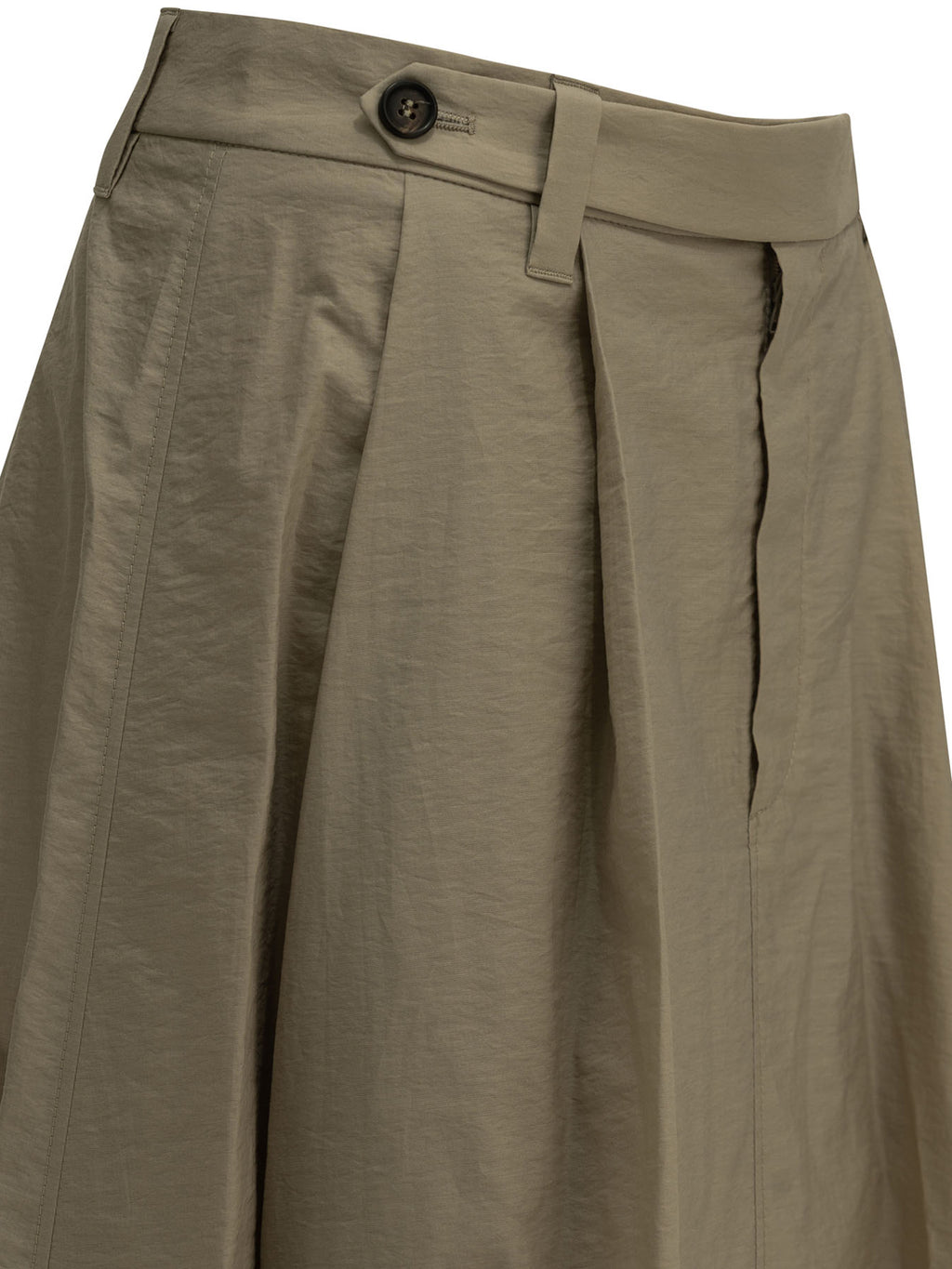 Brunello Cucinelli Women's Sartorial Midi Skirt in Beige