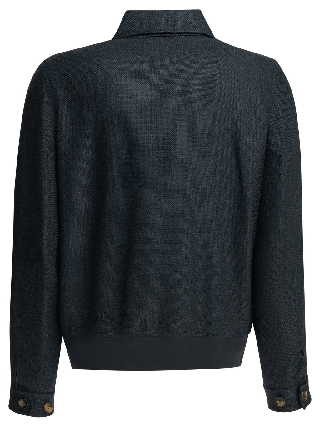 Brunello Cucinelli Men's Silk Linen Jacket in Blue