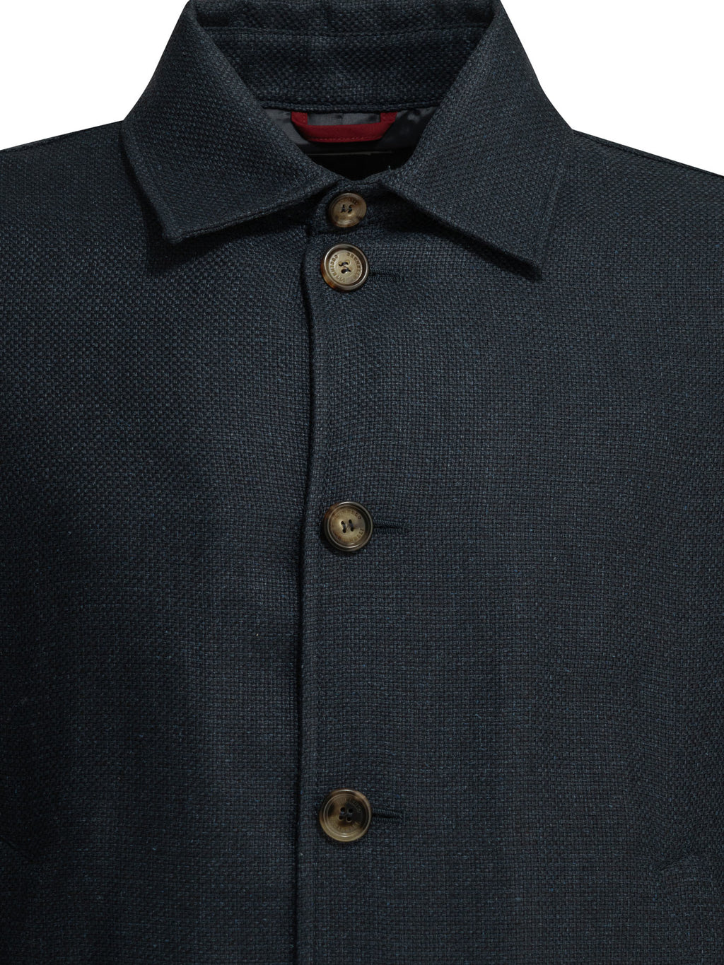 Brunello Cucinelli Men's Silk Linen Jacket in Blue