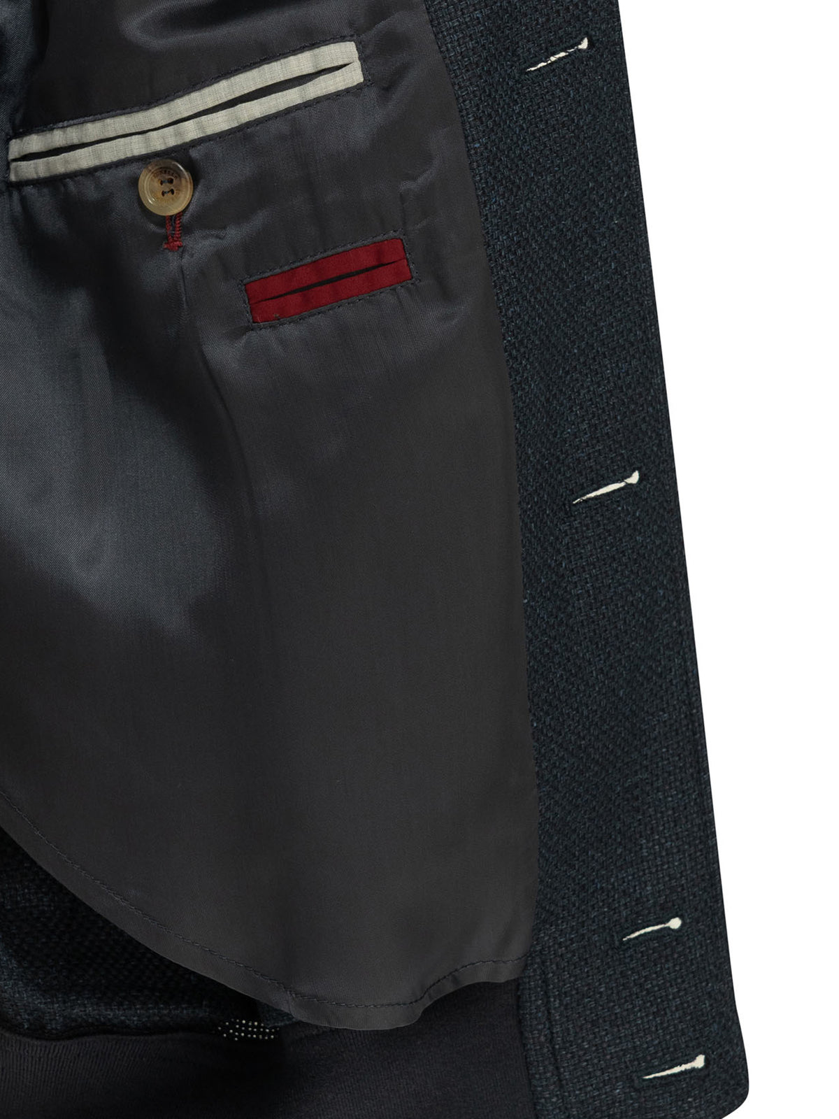 Brunello Cucinelli Men's Silk Linen Jacket in Blue