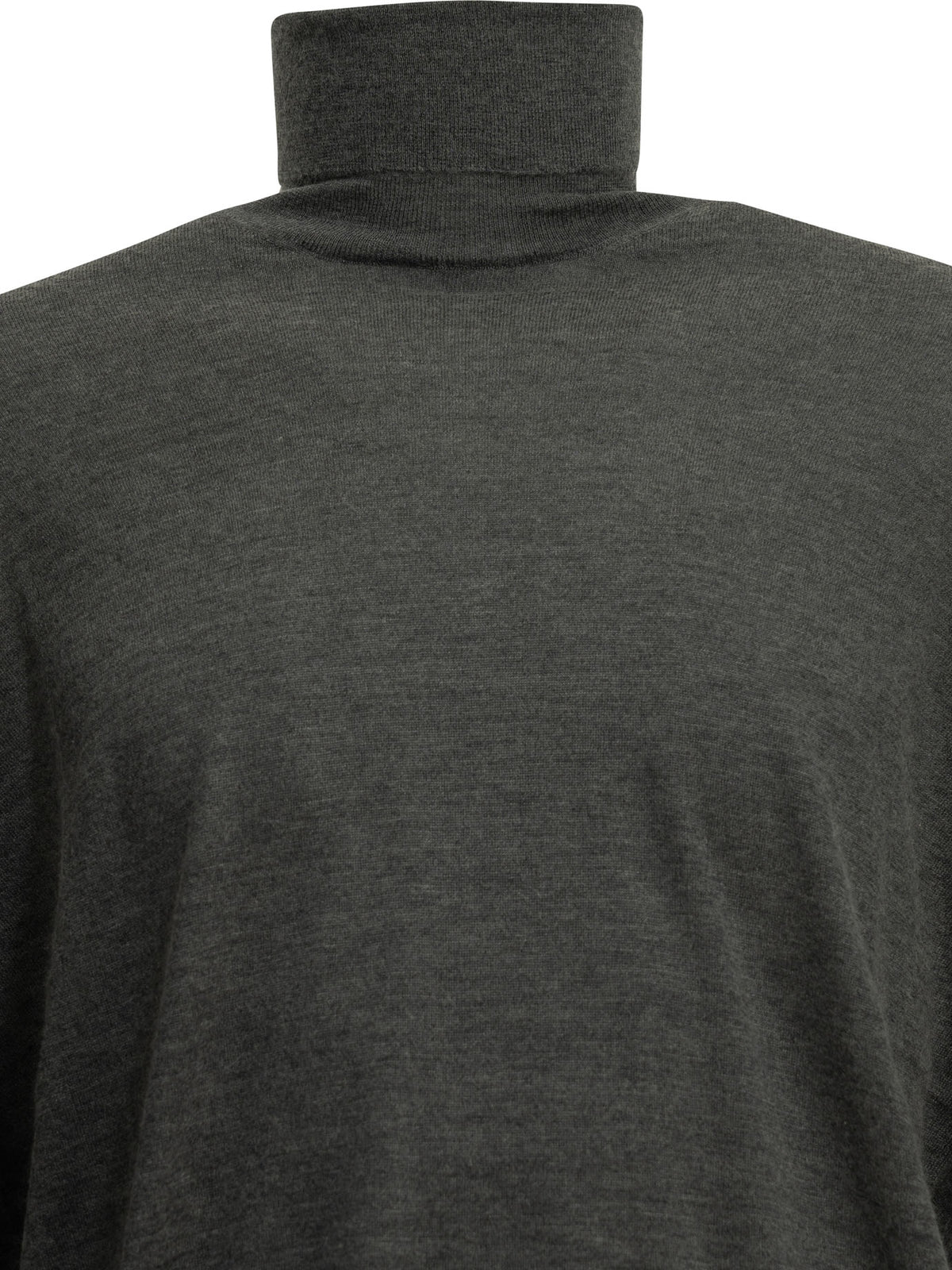 Brunello Cucinelli Men's Cashmere Turtleneck in Grey