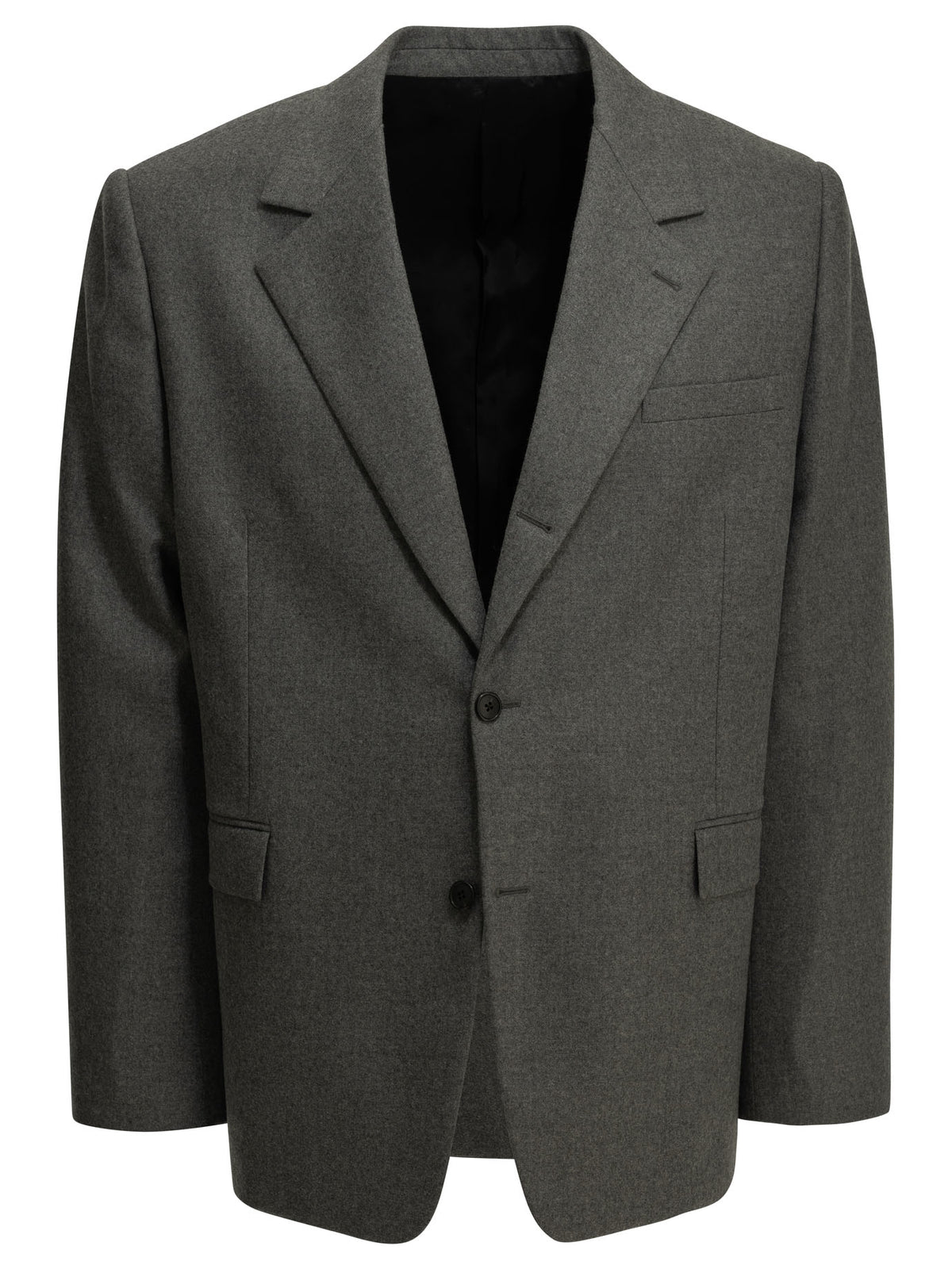 Celine Men's Cashmere Single-Breasted Blazer in Grey