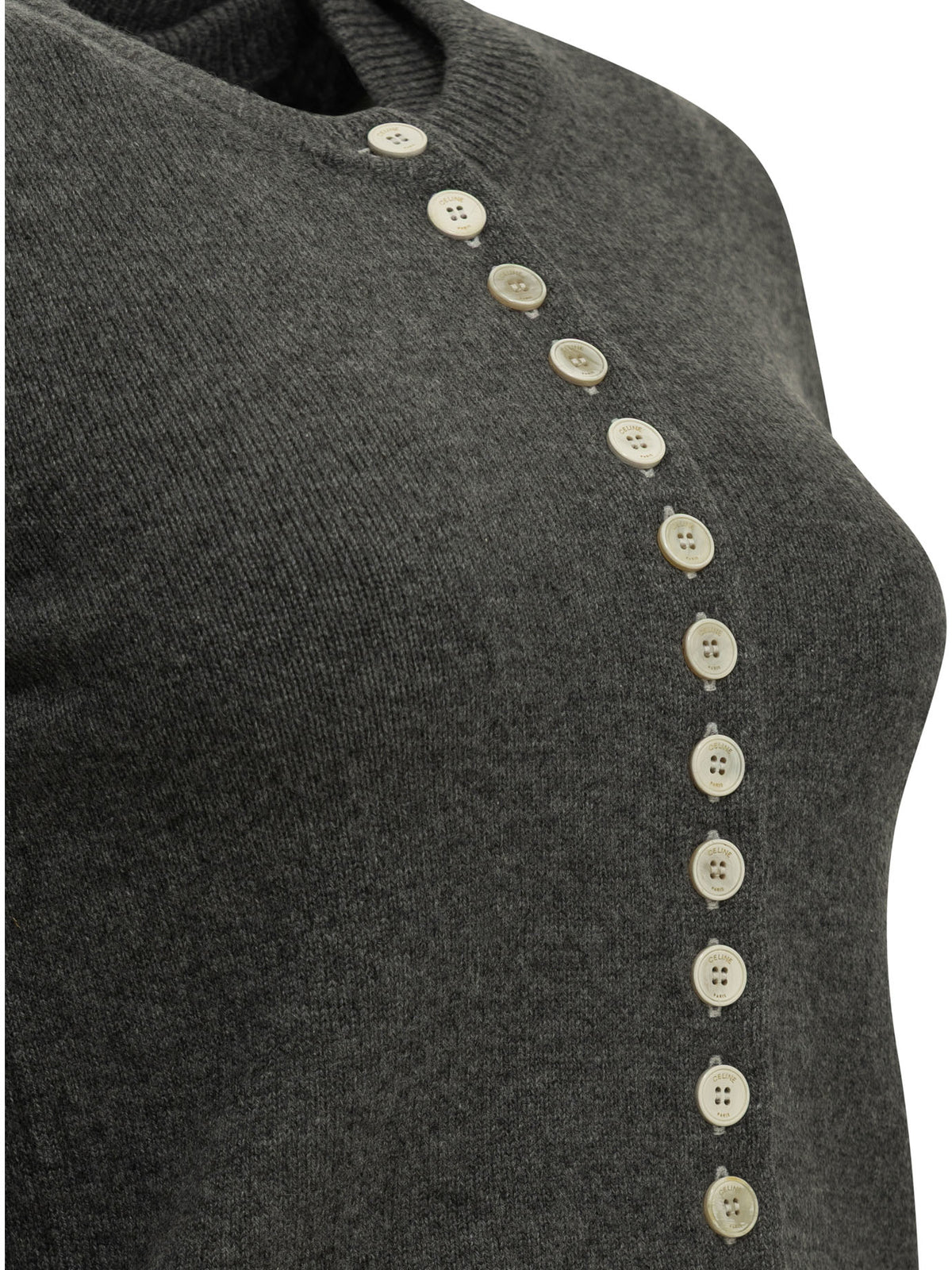 Celine Women's Cashmere Cardigan in Grey