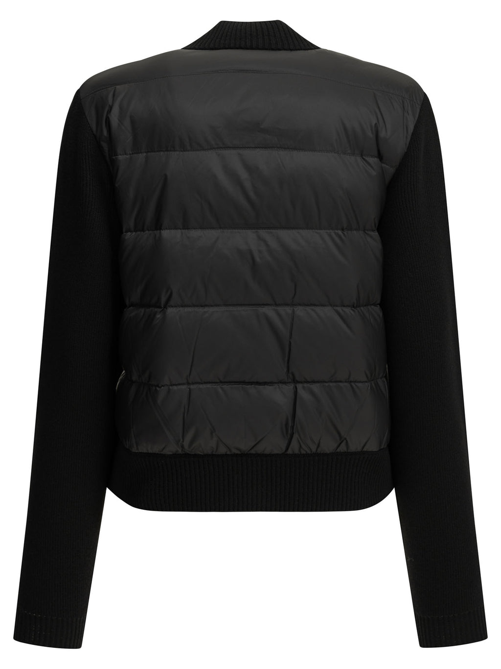 Moncler Women's Wool Cardigan with Logo in Black