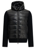 Moncler Men's Padded wool cardigan in Blue