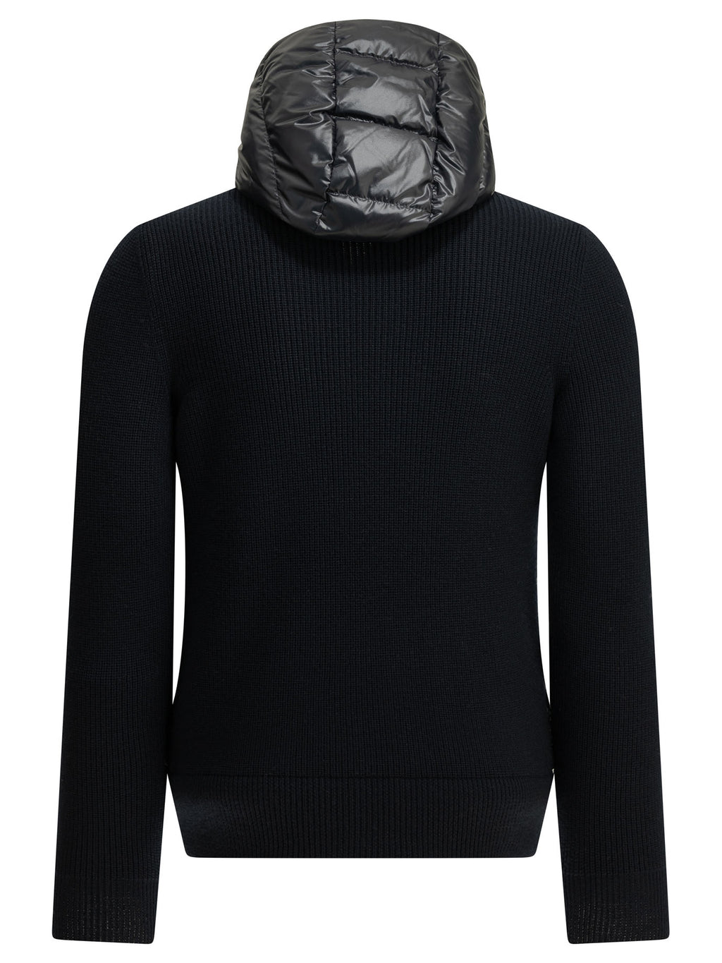 Moncler Men's Padded wool cardigan in Blue