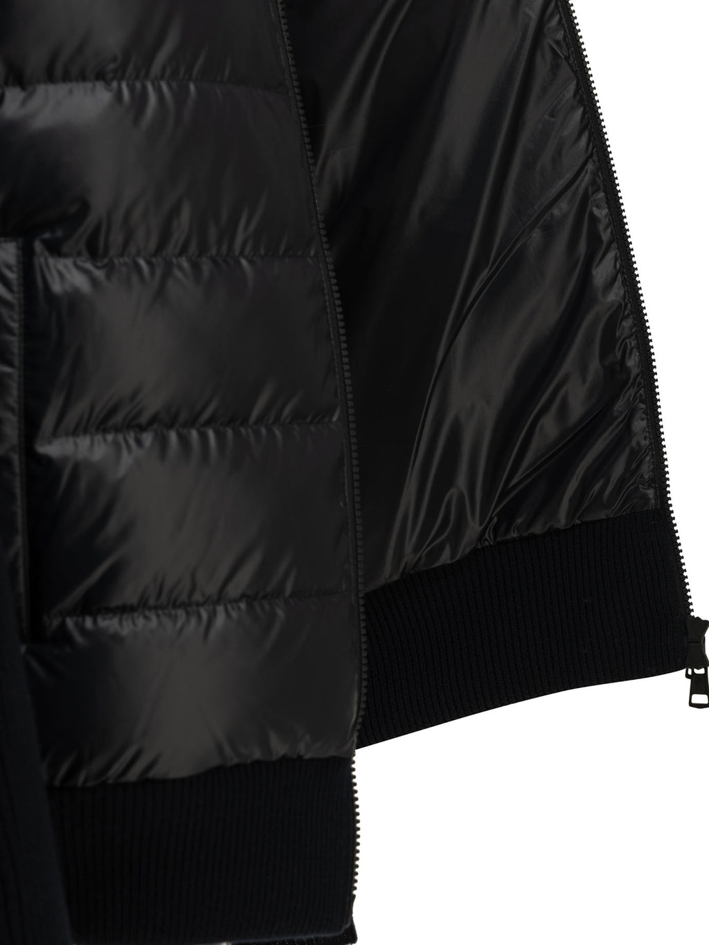 Moncler Men's Padded wool cardigan in Blue