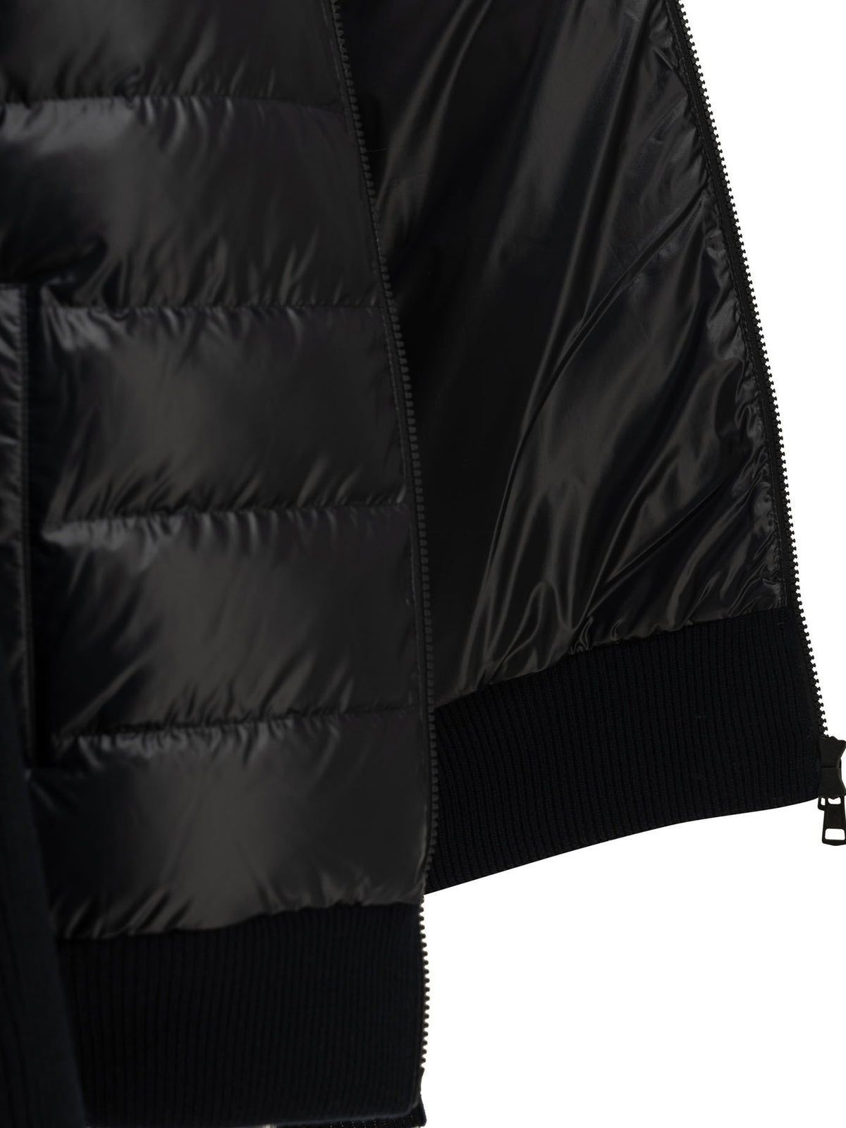 Moncler Men's Padded wool cardigan in Blue