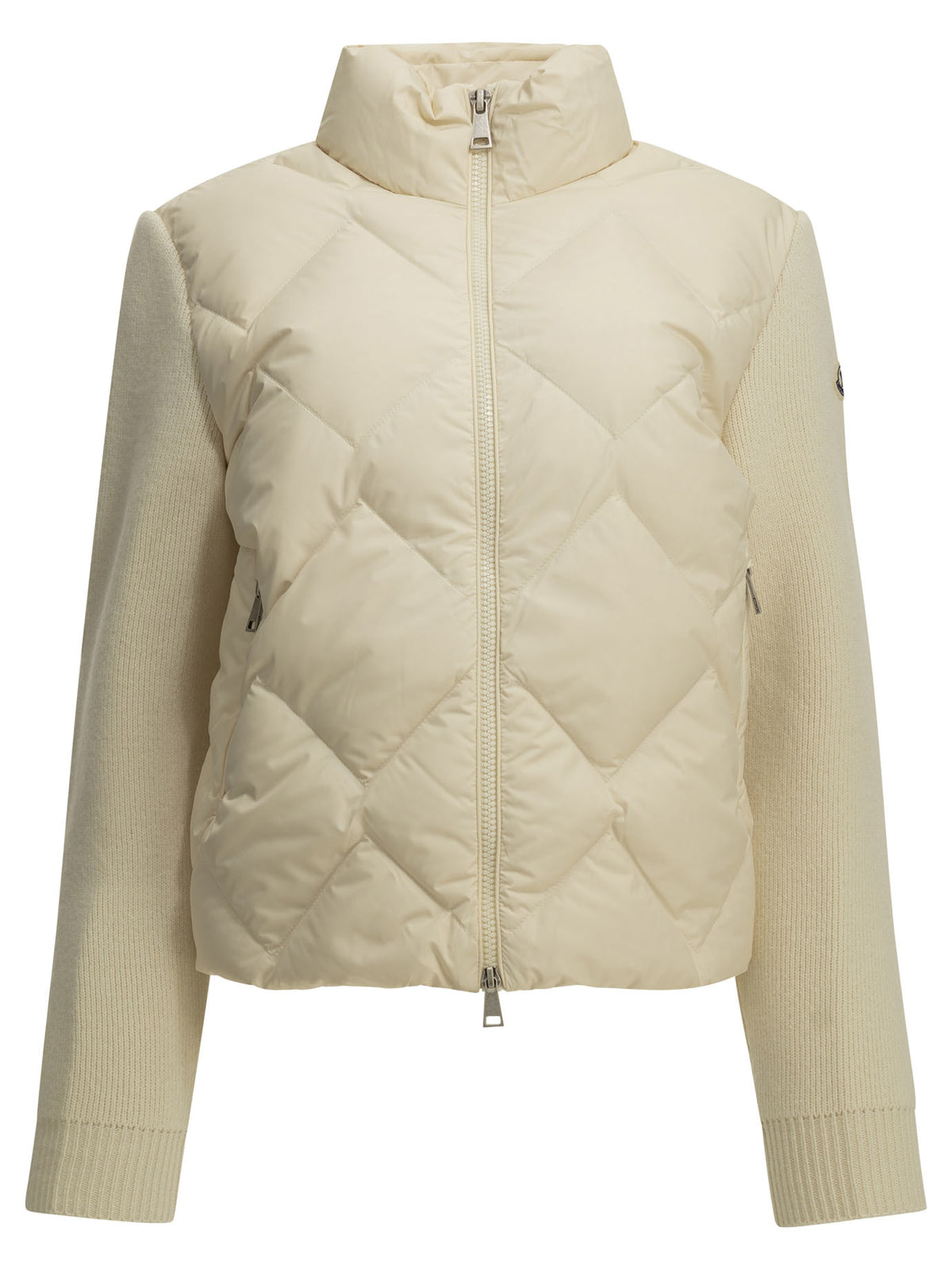 Moncler Women's Padded wool cardigan in White