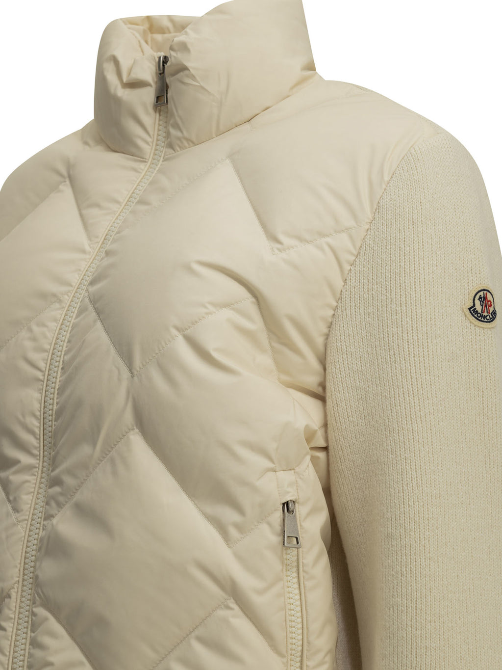 Moncler Women's Padded wool cardigan in White