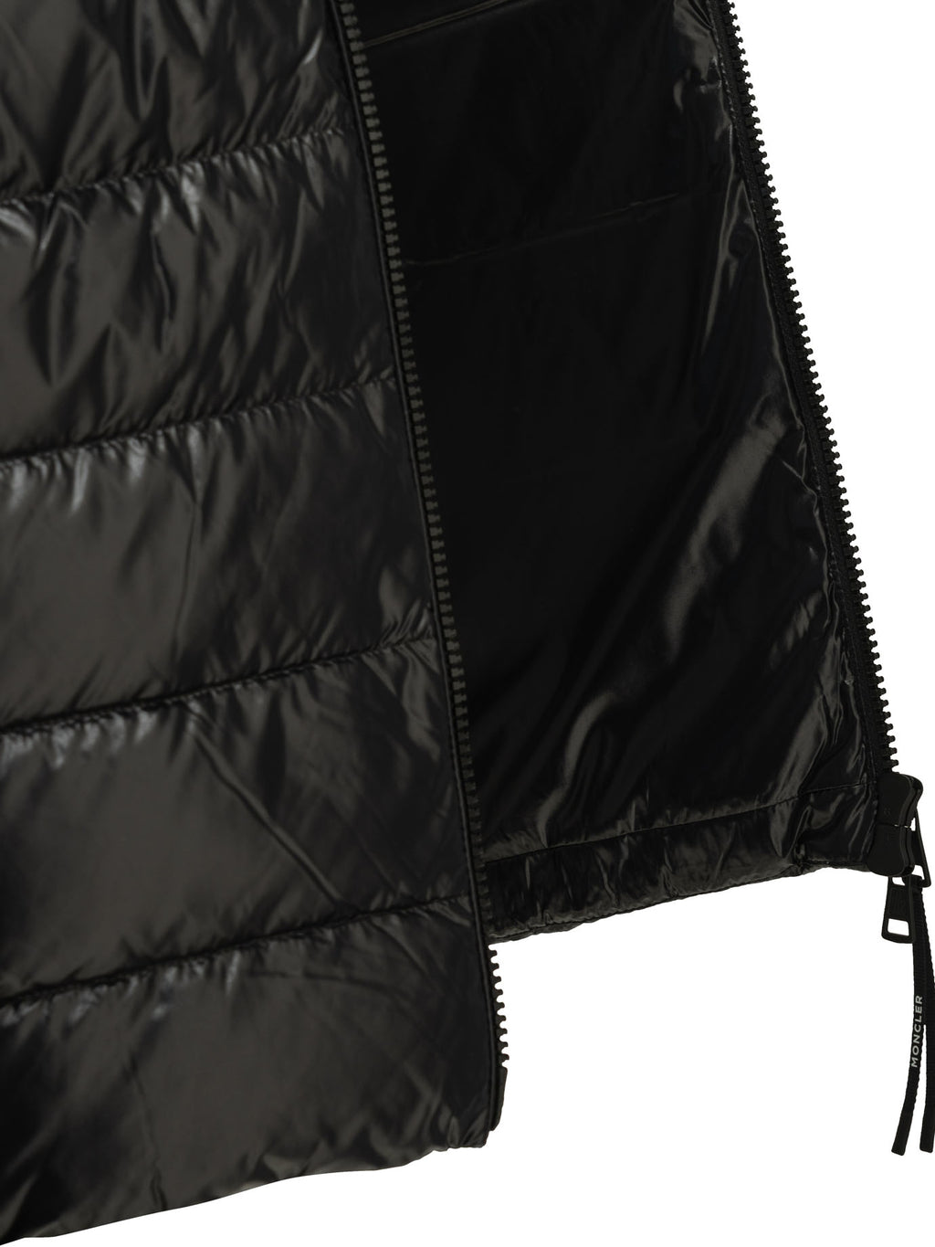 Moncler Men's Wool Cashmere Padded Cardigan in Black