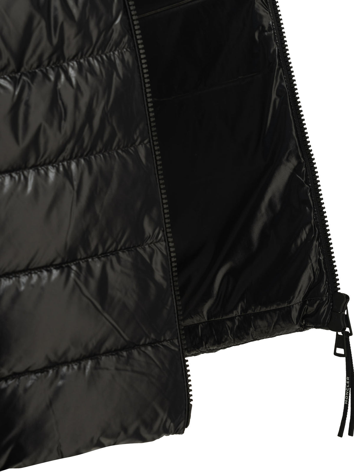 Moncler Men's Wool Cashmere Padded Cardigan in Black