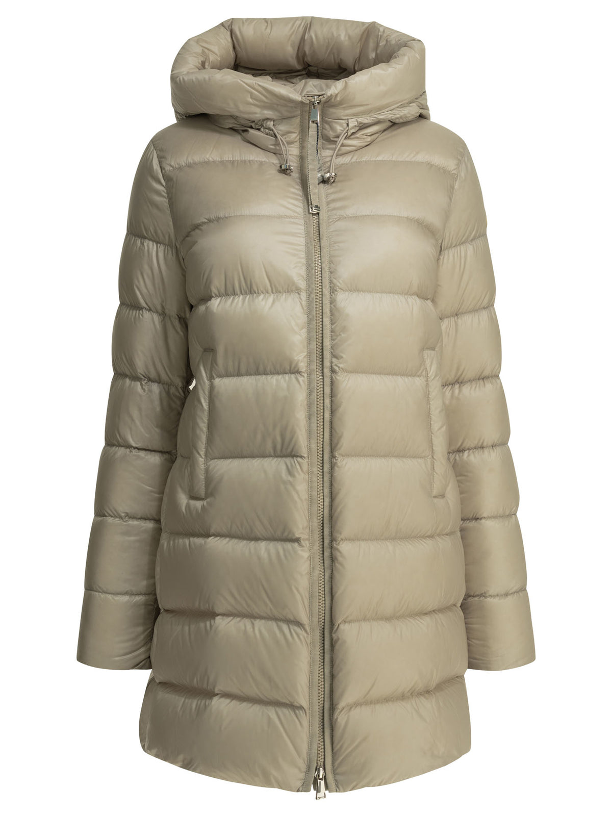 Moncler Women's Suyenne Long Down Jacket in Grey