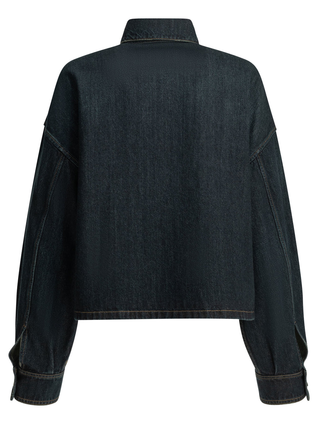 Prada Women's Denim jacket with logo in Blue
