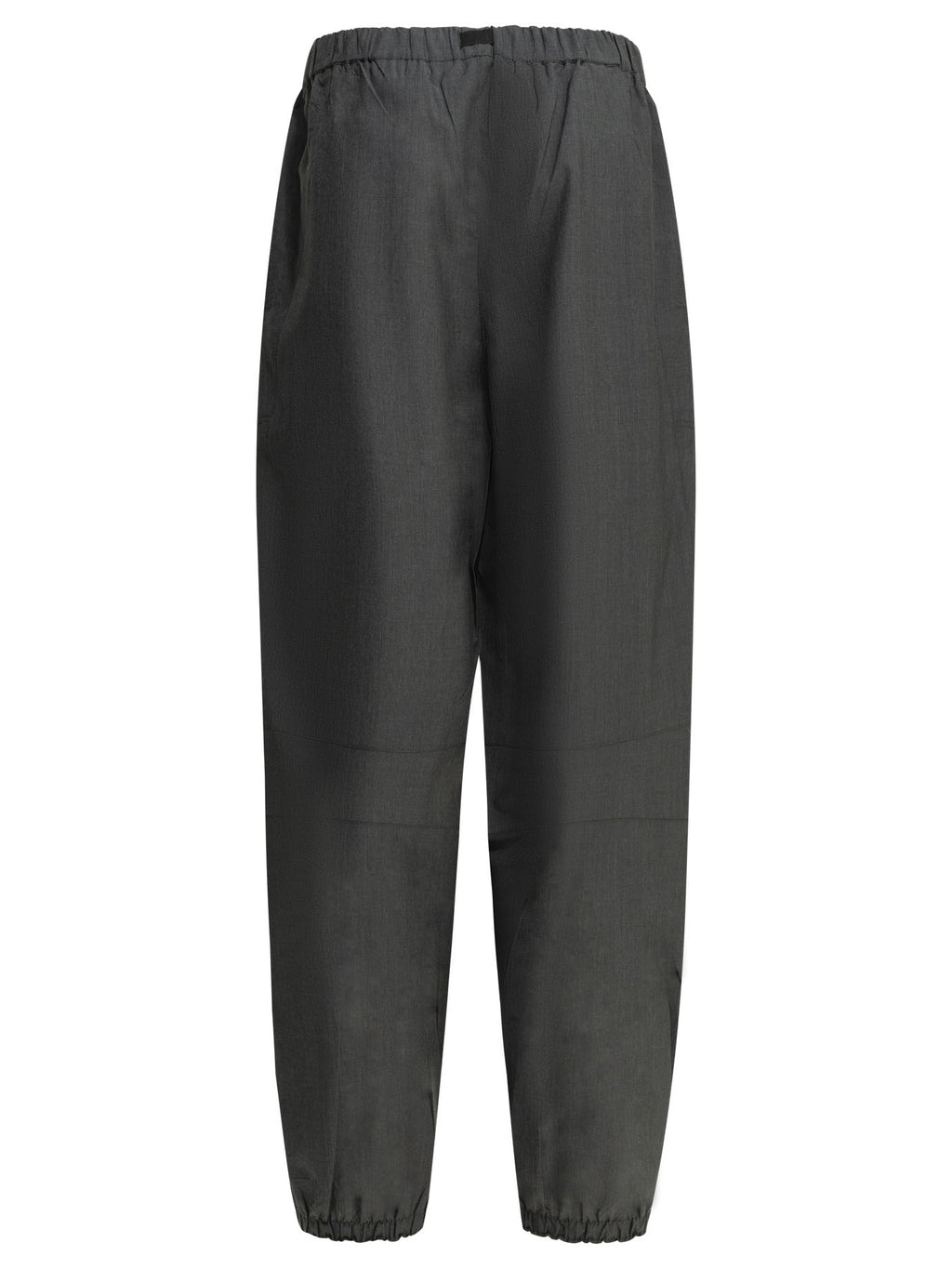 Prada Women's Wool Parachute Pants in Grey