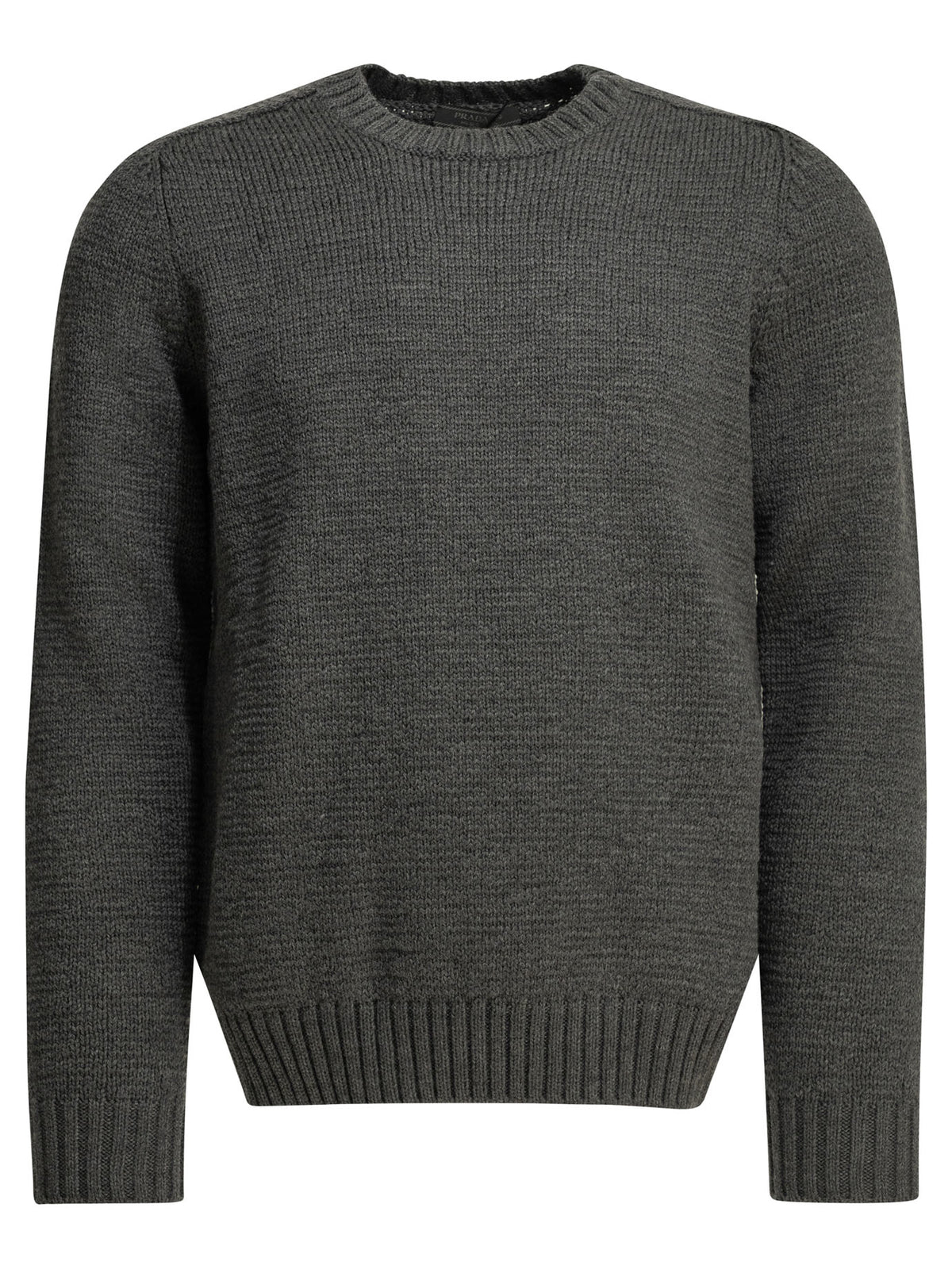 Prada Men's Crewneck sweater virgin wool in Grey