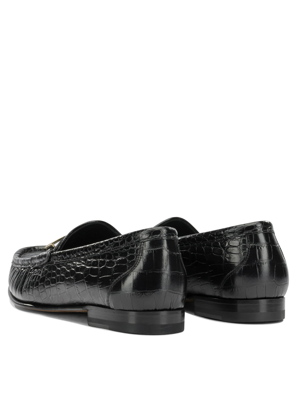Tom Ford Men's Double T Loafers in Black